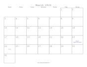 March 2024 Calendar with Jewish holidays