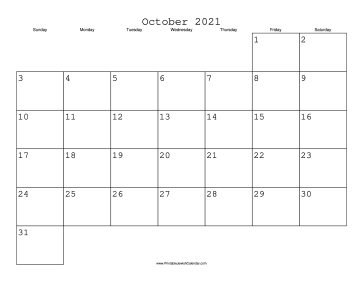 October 2021 Calendar with Jewish holidays 