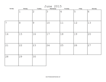 June 2015 Calendar with Jewish holidays 