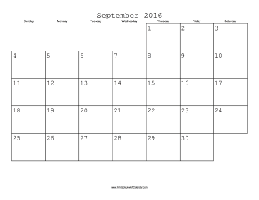 September 2016 Calendar with Jewish holidays 