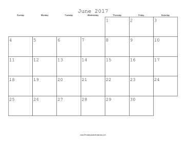June 2017 Calendar with Jewish holidays 