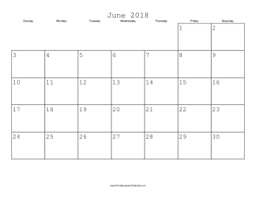 June 2018 Calendar with Jewish holidays 