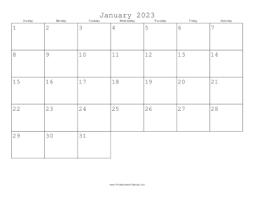 January 2023 Calendar with Jewish holidays 