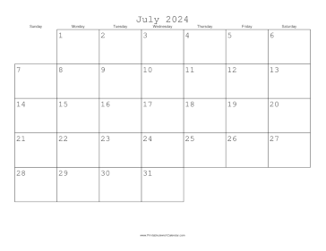 July 2024 Calendar with Jewish holidays 