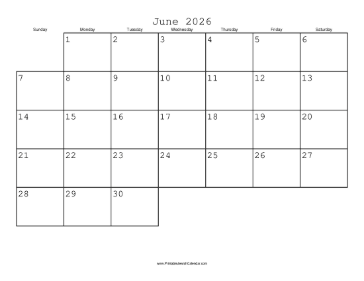 June 2026 Calendar with Jewish holidays 