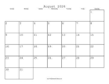 August 2026 Calendar with Jewish holidays 