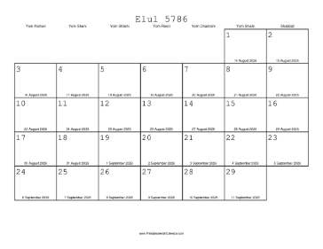 Elul 5786 Calendar_with_Gregorian_equivalents 