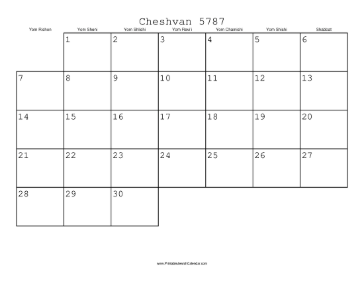 Cheshvan_5787_Calendar
 