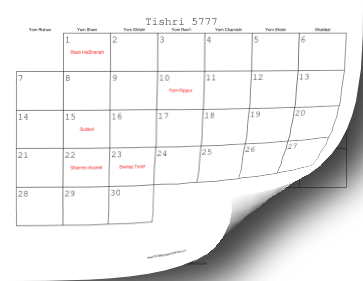 Jewish Calendar Collection 