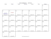 December 2018 Calendar with Jewish equivalents