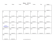May 2021 Calendar with Jewish equivalents