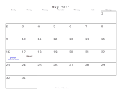May 2021 Calendar with Jewish holidays