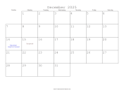 December 2025 Calendar with Jewish holidays