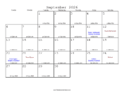 September 2026 Calendar with Jewish equivalents