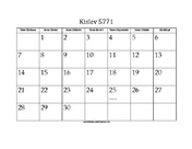 Kislev 5771 Calendar