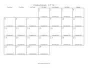 Cheshvan 5773 Calendar with Gregorian equivalents