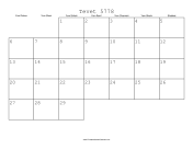 Tevet 5778 Calendar