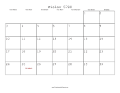 Kislev 5780 Calendar
