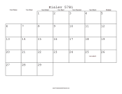 Kislev 5781 Calendar