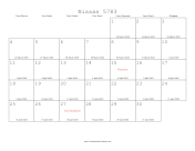 Nissan 5783 Calendar with Gregorian equivalents